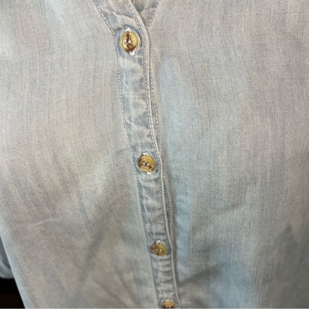 NWT Hester & Orchard Bohemian Super Soft, Jean Shirt with Ragged Hem, Sz… - Picture 7 of 15